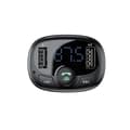 Pikkukuva 6 / 8: Baseus T-typed S-09A Bluetooth FM-lähetin 2xUSB microSD (musta)