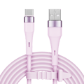 Pikkukuva 3 / 4: USB Type-C -kaapeli 1 m 15W silikoni vaaleanpunainen Kruger&Matz Basic