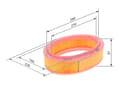 Miniatyrbillede 4 af 4: LUFTFILTER 1457433311 BOSCH