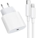 Miniatyrbillede 6 af 9: HURTIGOPLADER 20W + 1M KABEL TIL IPHONE CUBE / TYPE USB-C BELYSNING usb c