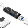Pikkukuva 10 / 10: microSD-kortinlukija USB Type-C, micro USB, USB 2.0 -adapteri