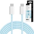 Pikkukuva 1 / 7: Kruger&Matz Basic USB Type-C -kaapeli, sininen, 100W, 1m