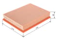 Miniatyrbillede 4 af 4: LUFTFILTER 1457433747 BOSCH