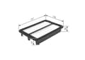 Miniatyrbillede 4 af 4: LUFTFILTER F026400439 BOSCH