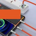 Miniatyrbillede 5 af 11: 3.94ft 120W 3-i-1 Opladerkabel til IOS-interface til Android TYPE C-interface Universelt Multi-opladningskabel til mobiltelefoner