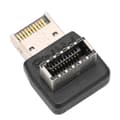 Pikkukuva 3 / 11: USB3.1 TYPE E -sovitin tietokoneen emolevylle USB3.1 TYPEE -sovitin 90 asteen ohjauskulma (PH74B)