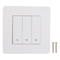 Miniatyrbillede 2 af 11: 3-gangs Smart Kontrolpanel APP Timing Intelligent Afbryderpanel Rebound Type AC100‑240V Hvid