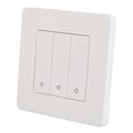Miniatyrbillede 4 af 11: 3-gangs Smart Kontrolpanel APP Timing Intelligent Afbryderpanel Rebound Type AC100‑240V Hvid