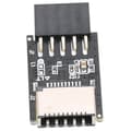 Miniatyrbillede 3 af 11: USB2.0 til Type E USB2.0 9PIN til Type C Front Type E 20 Pin Holdbar Metal Plast USB2.0 Hun til Type E