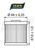 Miniatyrbild 1 av 2: ISON oljefilter ISON563