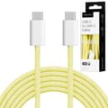 Miniatyrbillede 1 af 7: Kabel USB Type-C - USB Type-C 60 W 1 m gul Kruger&Matz Basic