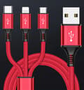 Pikkukuva 2 / 4: 3-in-1-kaapeli iPhonelle / micro USB / TYPE-C Koanni kb13_RED