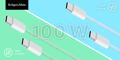 Pikkukuva 7 / 7: USB Type-C -kaapeli Kruger&Matz Basic vihreä 100 W 1 m
