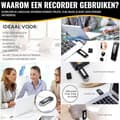 Miniatyrbillede 2 af 5: Mini bærbar stemmeoptager 8 GB til optagelse af møder og interviews