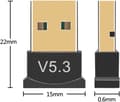Miniatyrbild 4 av 5: Bluetooth-adapter USB 5.3 - Bluetooth-mottagare - Bluetooth-mottagare - Bluetooth USB-adapter - Bluetooth-dongel - Plug and Play