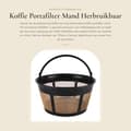 Miniatyrbillede 4 af 5: - Genanvendeligt kaffefilter - Kaffefilter i rustfrit stål