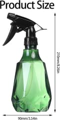 Miniatyrbild 4 av 5: 2 sprayflaskor - tomma sprayflaskor - 500 ml - påfyllningsbara - plastsprayflaskor - lämpliga för blommor, växter, hår, rengöring och bilvård.