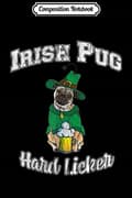 Miniatyrbilde 1 av 2: Composition Notebook: Irish Pug Drinks Hard Licker – Vintage St Patrick’s Day