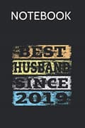 Miniatyrbilde 1 av 4: Notebook: Best Husband Since 2019 – Retro Vintage Style Composition Notebook