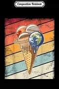 Miniatyrbilde 3 av 4: Composition Notebook: Vintage Plants, Ice Cream, Science, Retro Graphics, Kids Y