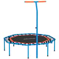Miniatyrbillede 2 af 2: Trampolin, Justerbart Håndtag, Sammenklappeligt Design,Blå