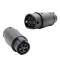 Miniatyrbillede 1 af 2: EV-laderadapter, Type 1 til Type 2 kompatibilitet, holdbart design,Type 1 Til Type 2