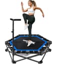 Miniatyrbild 1 av 2: Trampolin, Fällbar, Justerbart Handtag,Blå