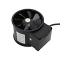 Miniatyrbillede 2 af 5: Afbudsventilator, 35W Høj Luftstrøm, Multi-Installationsmuligheder,Sort