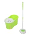 Miniatyrbillede 1 af 2: Spin Mop, Dobbelt Spand System, Justerbart Håndtag,grøn