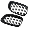 Miniatyrbillede 4 af 5: Frontbumpergrill, glans sort finish, nem installation,glans sort