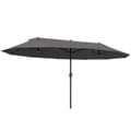 Miniatyrbillede 2 af 2: Terrasseparasol, Krankhåndtag, Vindresistent Design,T1005-01-00525