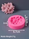 Miniatyrbillede 2 af 2: Silikone Stearinlysform, Blomsterform, Ideel til Sæbeproduktion,02