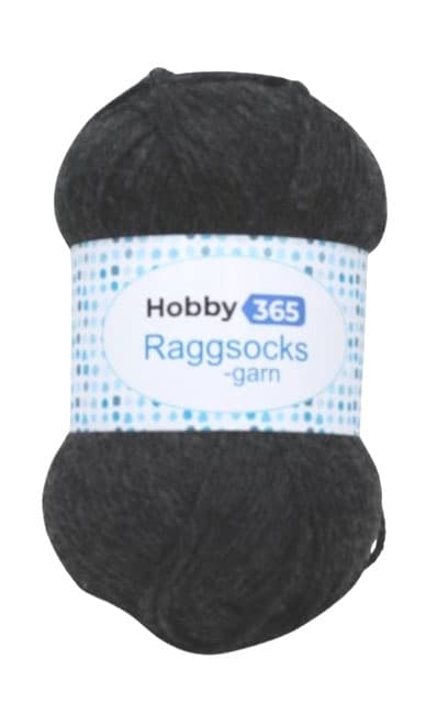 Raggsocksgarn 100 gram Antracit