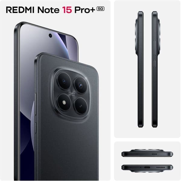 XIAOMI - Redmi Note 15 Pro+ 5G - 8 / 256 Go - Svart
