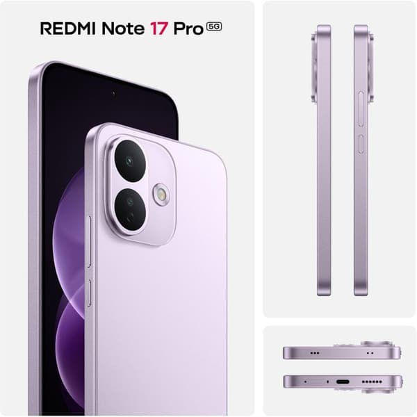 Älypuhelin - XIAOMI - Redmi Note 17 Pro 5G - 6Gt RAM - 256Gt - Violetti