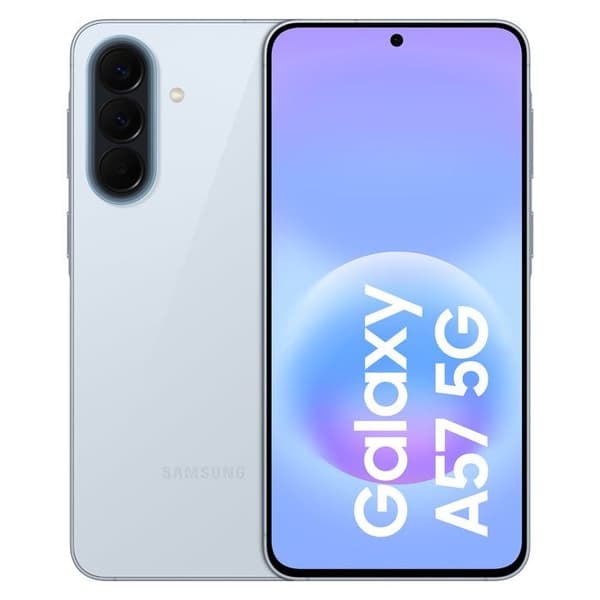 SAMSUNG Galaxy A57 5G AI Smartphone 128 GB Lys blå