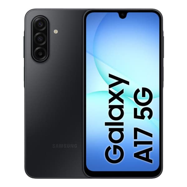 Samsung Galaxy A17 5G Sort: Smartphone Android 15 med 8GB RAM og 256GB