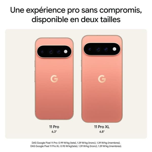 Smartphone Google Pixel 11 Pro 6,3" OLED 5G Dubbel SIM 256 GB Svart Vulkan Matt