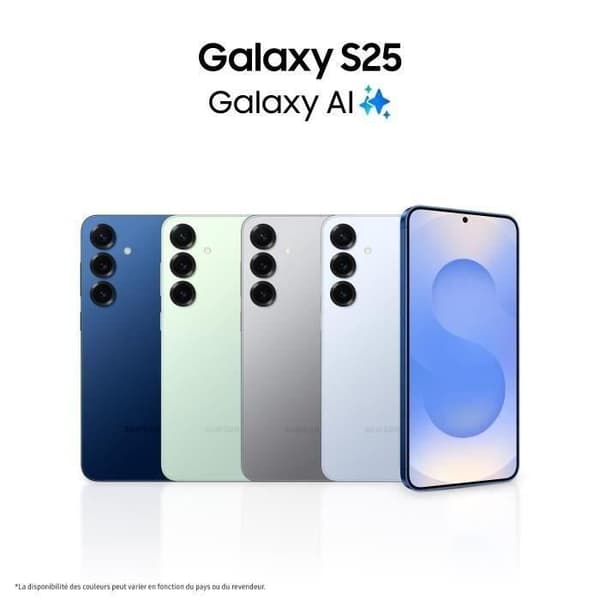SAMSUNG Galaxy S25 AI Älypuhelin 256 Go Harmaa