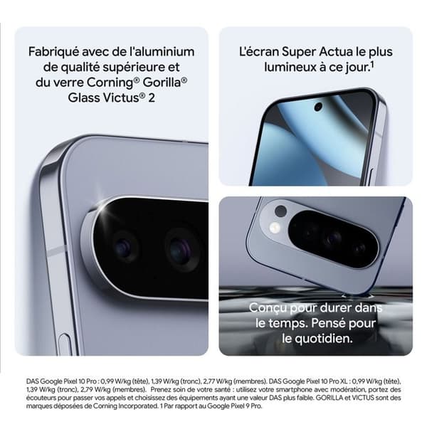 Smartphone Google Pixel 10 Pro XL 256 GB Sort Vulkan