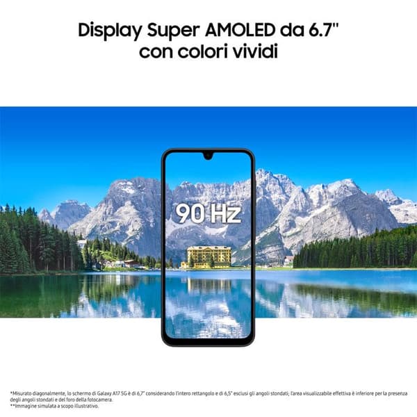 Samsung Galaxy A17 5G Sort: Smartphone Android 15 med 8GB RAM og 256GB