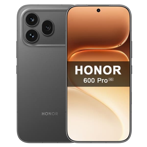 Smartphone 5G - HONOR 600 Pro - 12GB RAM - 512GB - 200MP - 6400mAh - Sort - EU-version