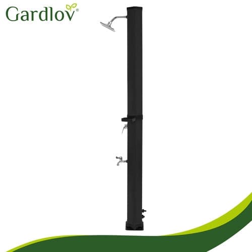 Solbruser til haven 40 L PVC 216 cm 1/2" slangeforbindelse med cover