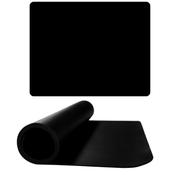 Skrivebordsmåtte/musemåtte 120x60 cm sort antislip vandafvisende