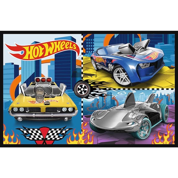 Pussel 2-pack 70 bitar Hot Wheels för barn