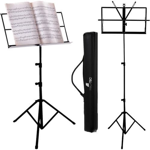 Node-stativ sammenklappeligt tripod justerbar højde 65-123 cm sort med etui