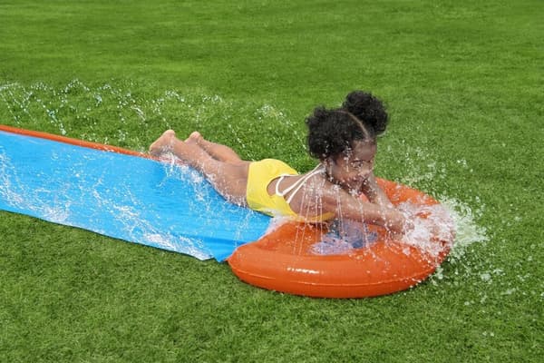 Vandrutsjebane med pool 488 cm PVC til børn
