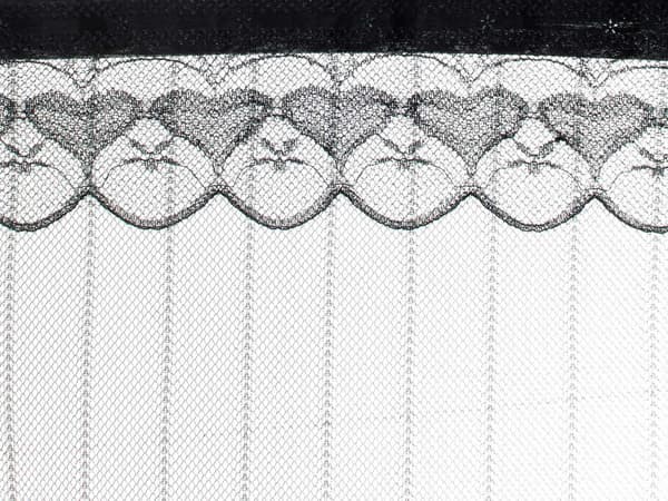 Magnetisk insektnet til dør 110x220 cm sort polyester med stifter