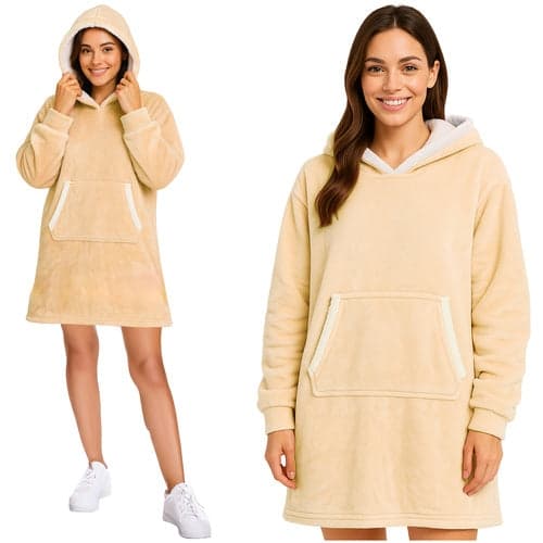 Beige takki XXL, 100% polyesteri