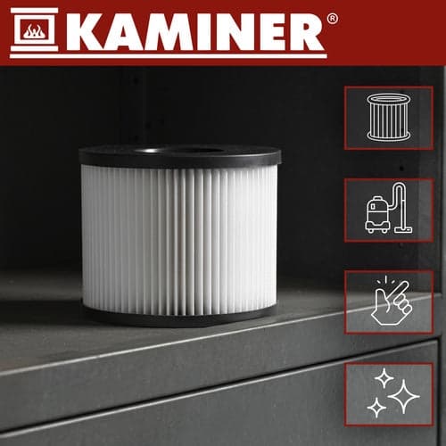 HEPA-filter vaskbart til askesuger 10-20L 12x10 cm